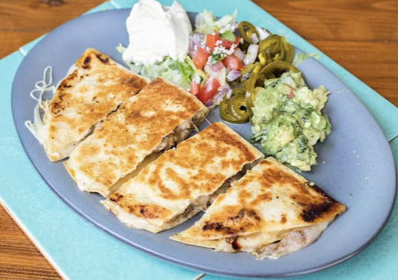 Mi Padres Mexican Grill Catering signature dishes Happy PlateChicken QuesadillaSteak Bowl